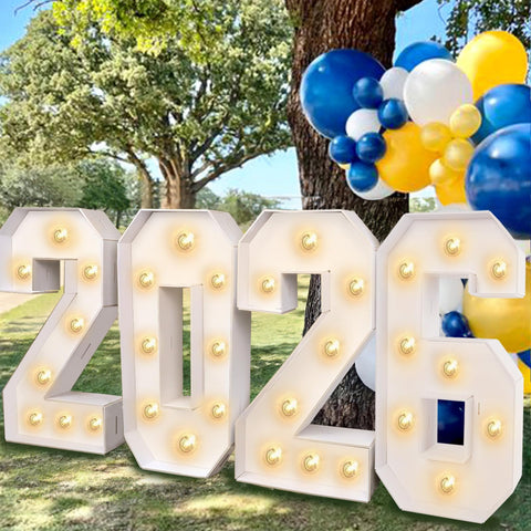 Mythcloud 2026 graduation number kit front view for bold classroom displays.