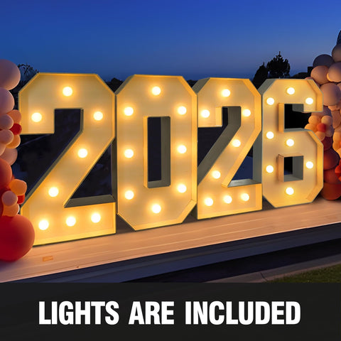 Mythcloud pre-cut foam board 2026 sign offers bold, ready-to-assemble milestone signage.