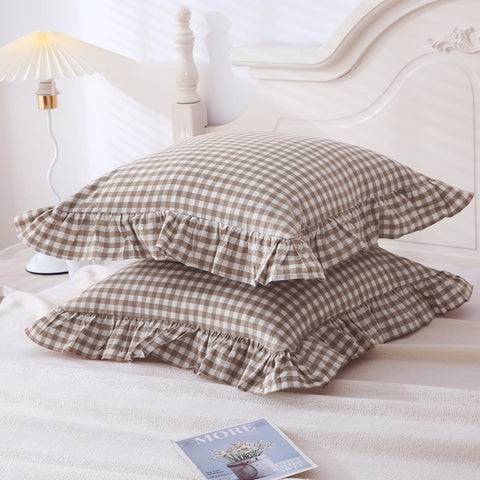 Mywinlle washed cotton fabric close up highlighting soft breathable texture