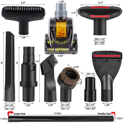 MZY LLC 2-in-1 small nozzle for precise dusting.
