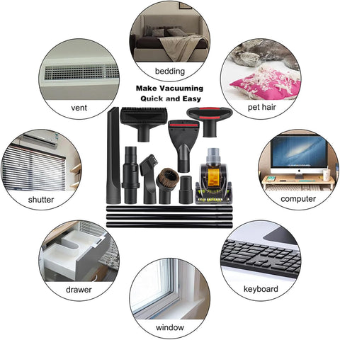 MZY LLC extension wand set helps reach high or distant areas.