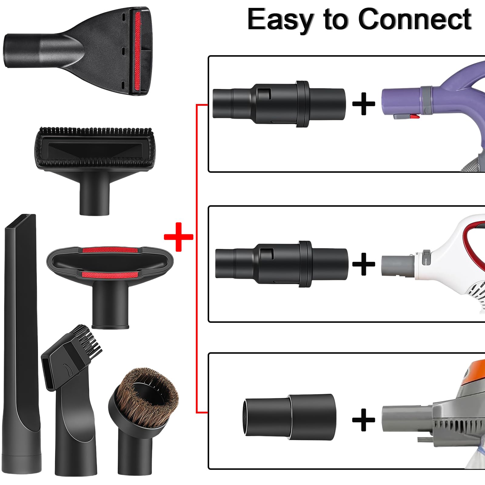 Universal adapter 1-4 inch for MZY kit enables quick head swaps.