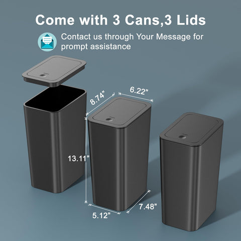 N. NETDOT ABS-material trash bin highlights durability