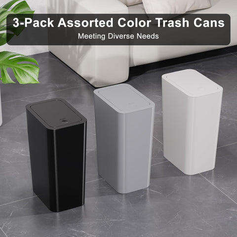 N. NETDOT compact trash bin placed in kitchen or office for tidy spaces.