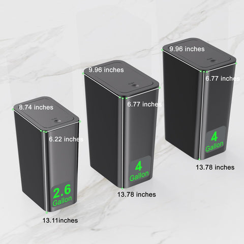 N. NETDOT easy-clean plastic trash bin simplifies maintenance and quick wipe-downs.