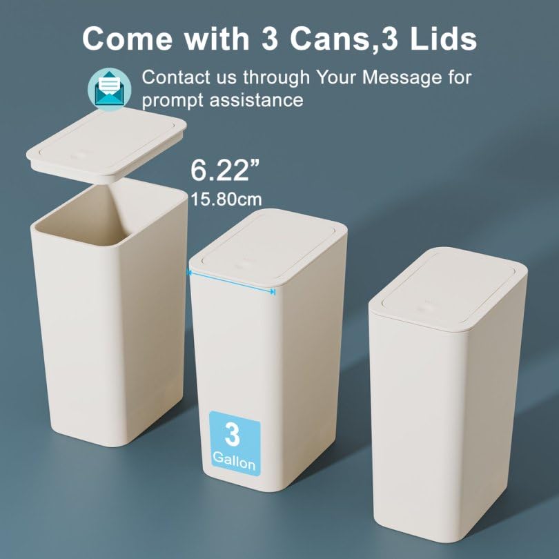 N. NETDOT easy-clean trash bin for quick maintenance.