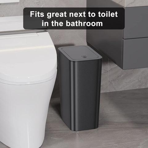 N. NETDOT kitchen trash can with lid 4 gal two-pack for a tidy kitchen