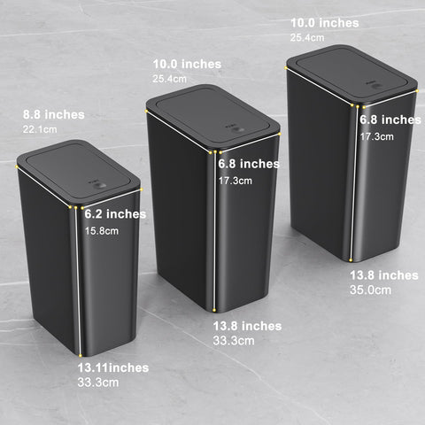 N. NETDOT versatile waste bin for office, bedroom, kitchen