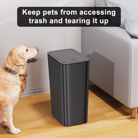 N. NETDOT slim design trash bin saves space in small areas