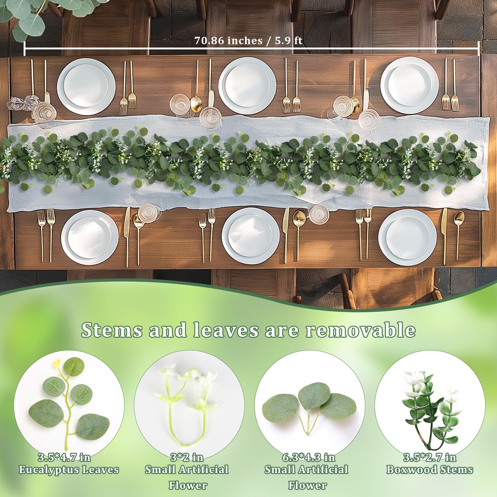 N&T NIETING faux garland adds lush greenery to weddings and home spaces without maintenance