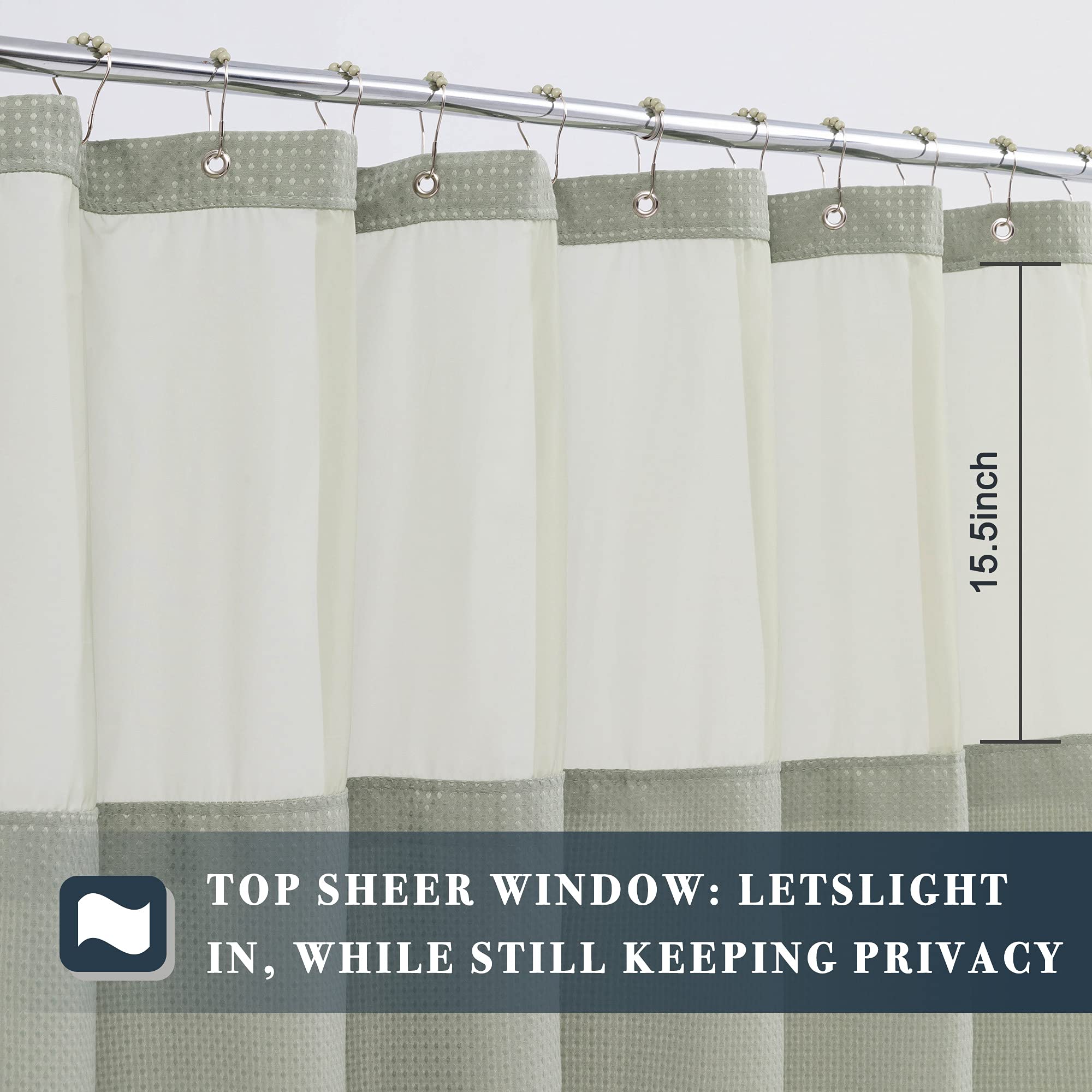 N&Y HOME water-repellent fabric helps water slide off quickly after showers.