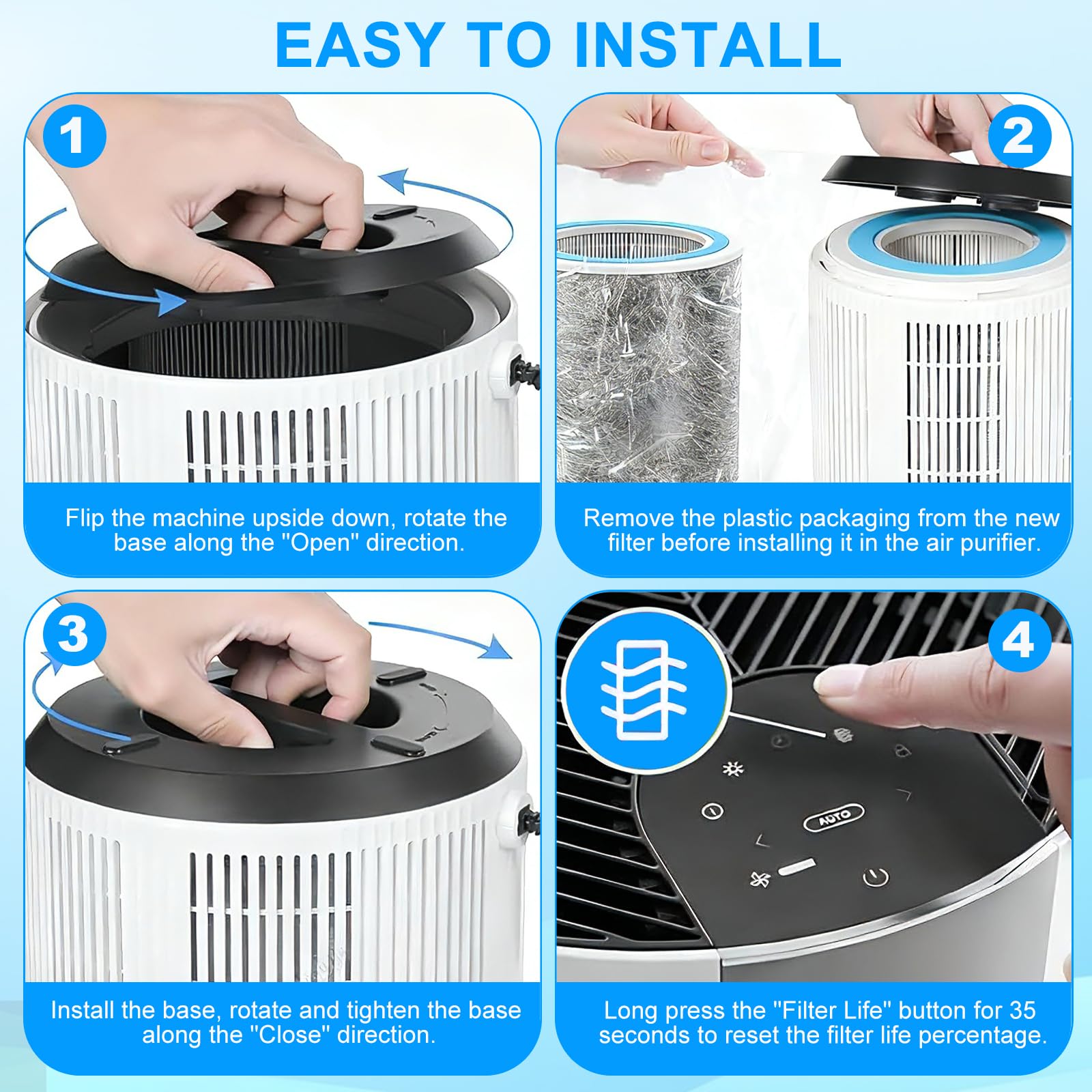 NABEECA HP102 replacement 2-pack compatible models ensure proper fit.