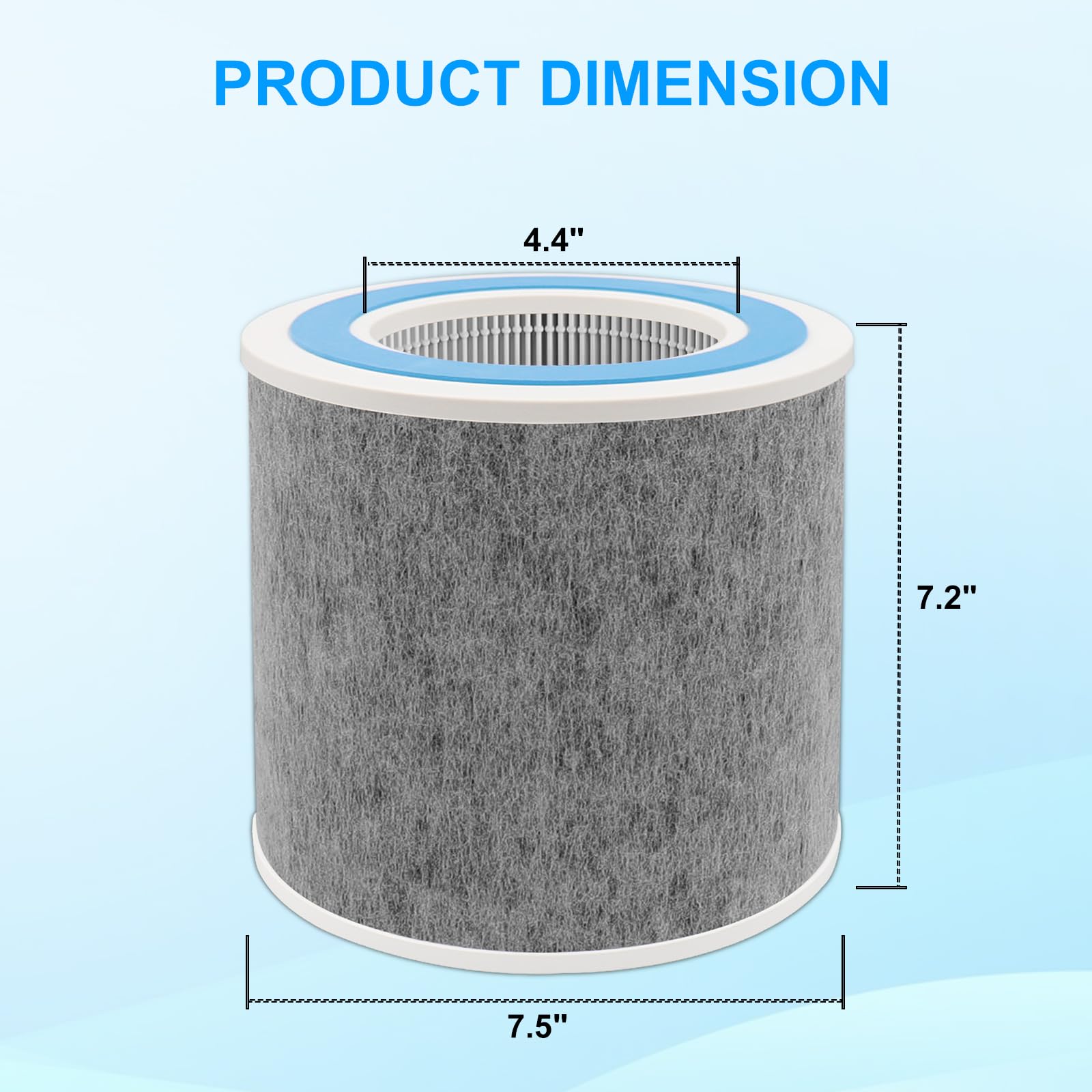 NABEECA HP102 replacement filter 2-pack packaging highlights easy swap and value.
