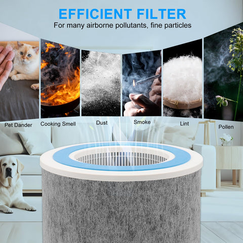 NABEECA HP102 three-layer filtration 2-pack captures a wide range of particles.