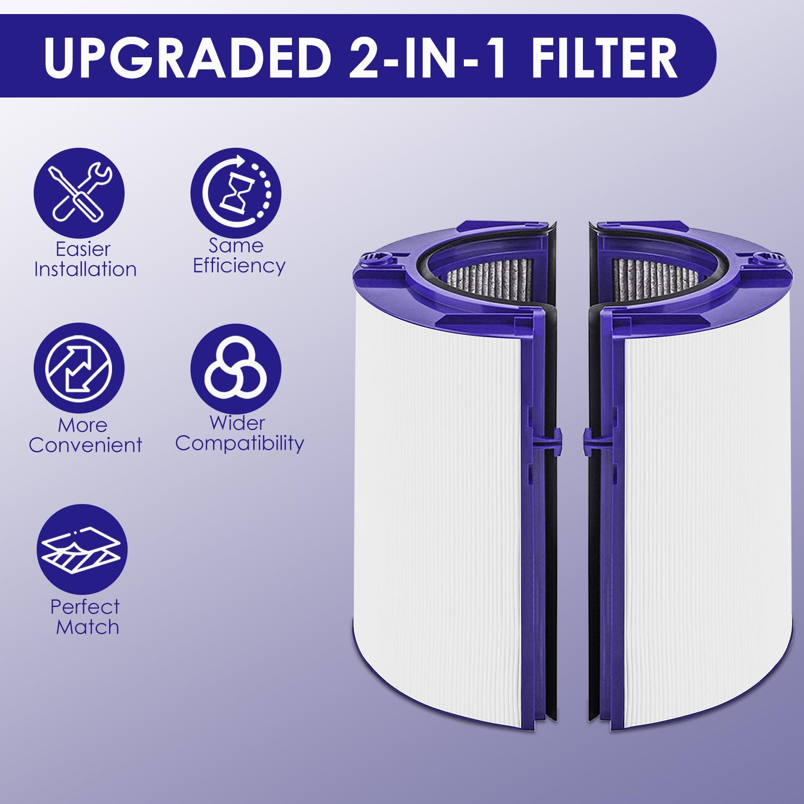 NABEECA filter absorbs odors with activated carbon for home comfort.