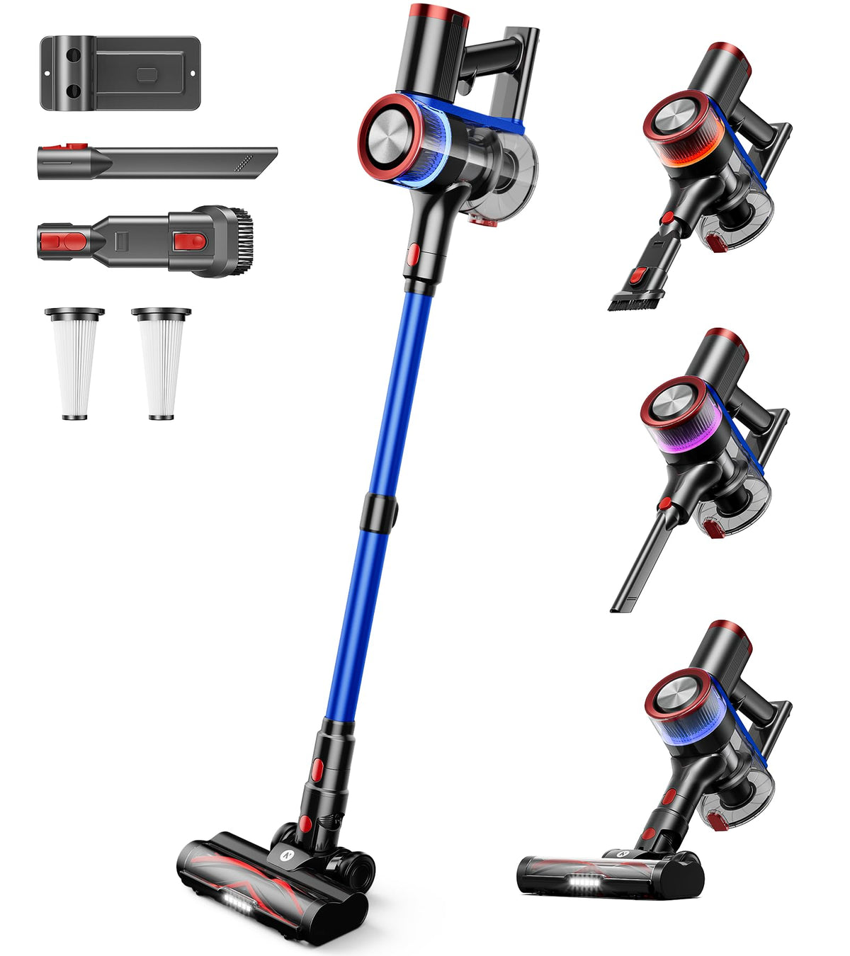 NADALY N16 cordless vacuum suction for powerful cleaning on floors