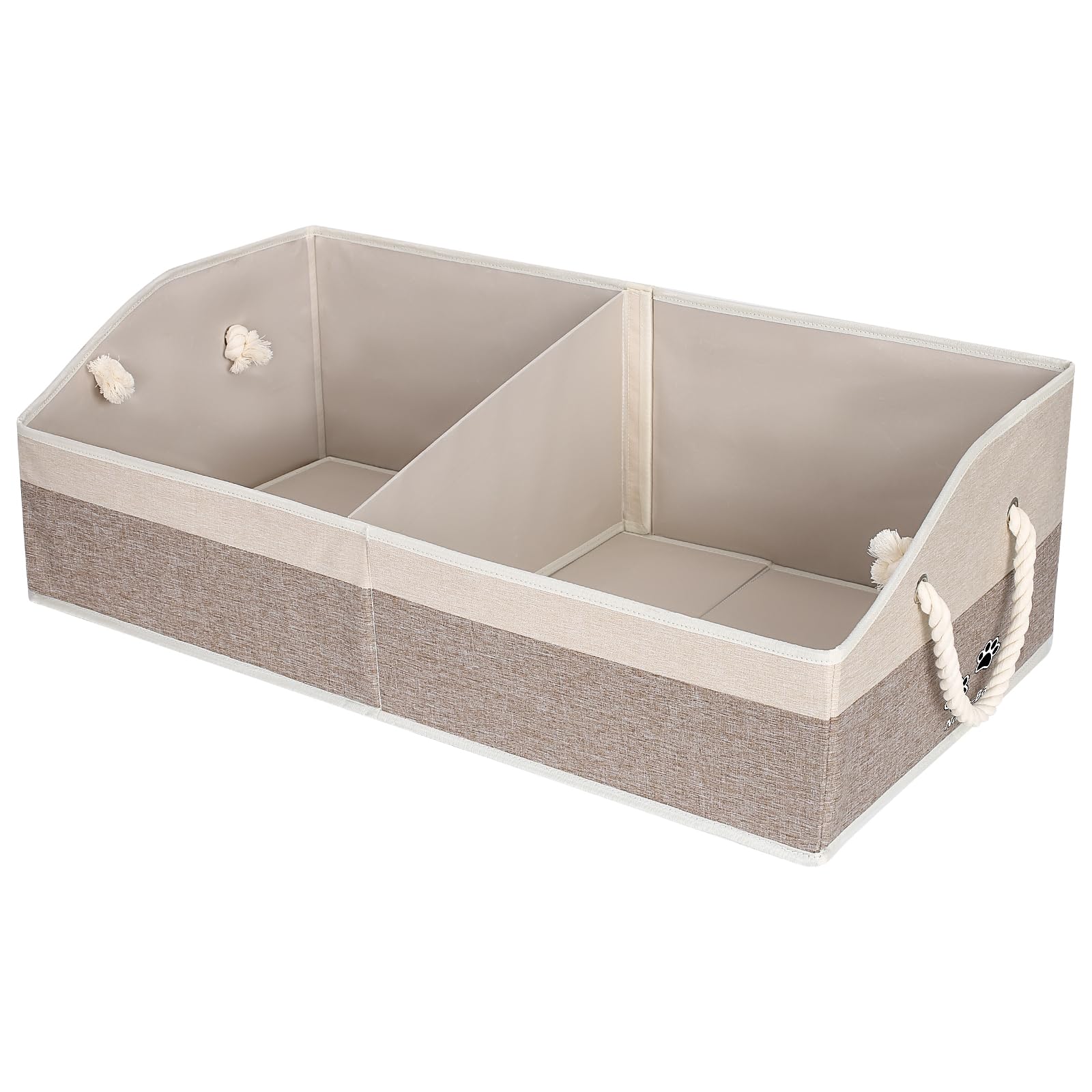 Nage-Bay large dog toy basket with handle for organized living room storage