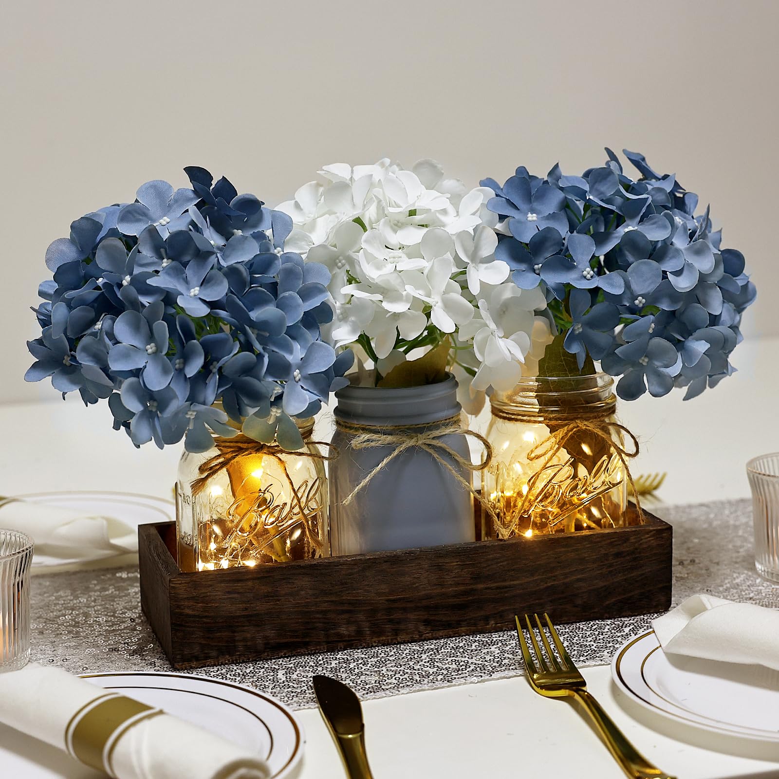 Nagobi faux hydrangea flowers add year round color and charm
