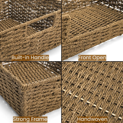 Nagpew two pack baskets with built in handles for easy transport