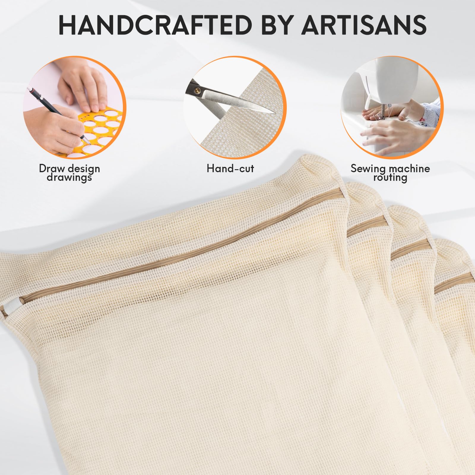 NAHADS stitching detail shows triple-stitch durability.