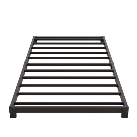 Nailsong 4in twin bed frame fits standard mattresses with ample clearance.