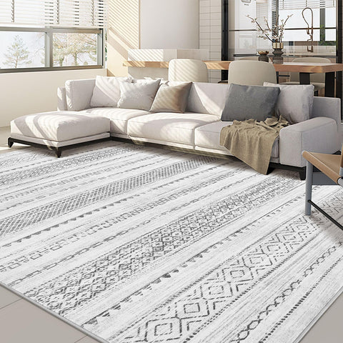 Nakagishi 9x12 area rug in living room with soft, comfortable texture for family spaces.