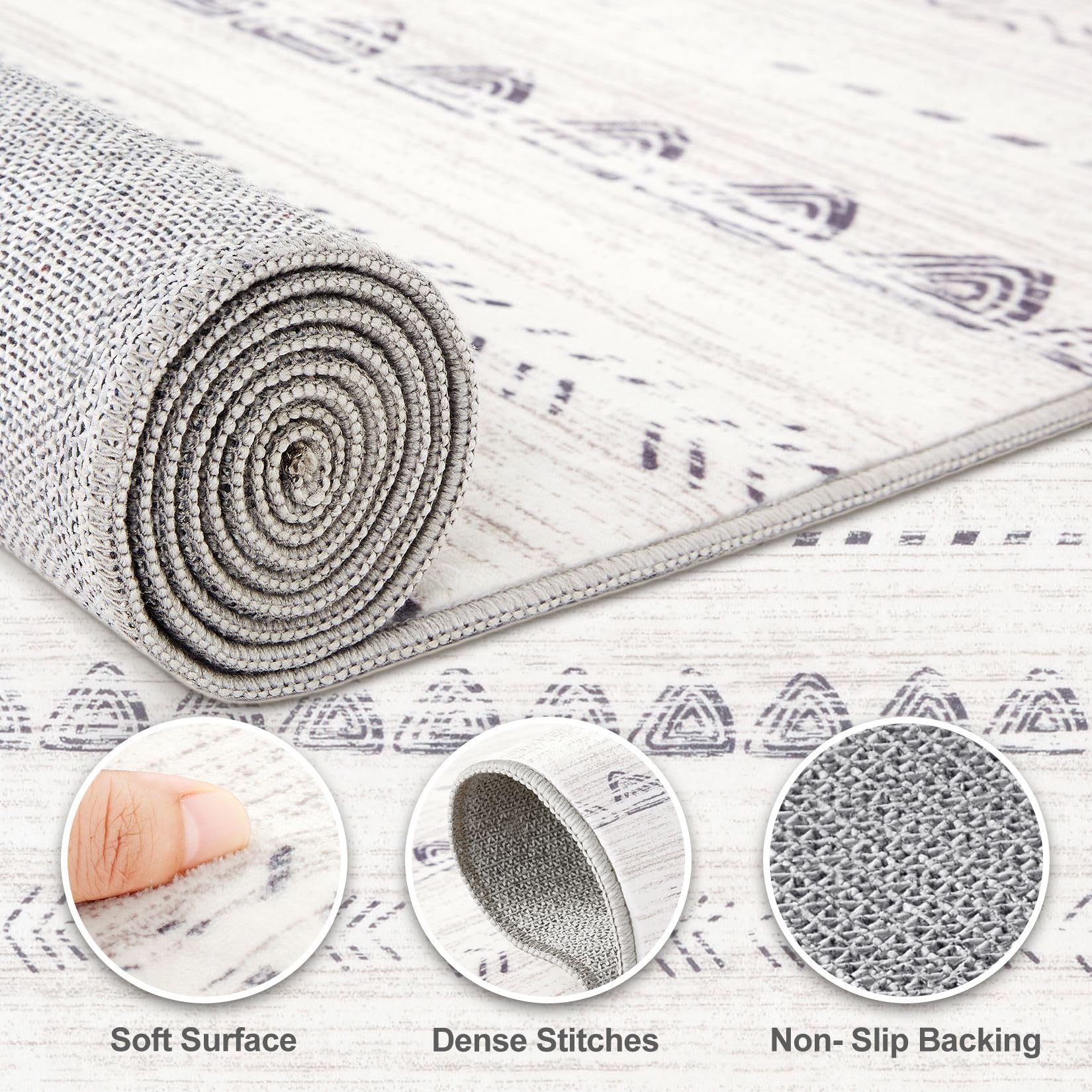 Nakagishi area rug dining room bright pattern enhances modern decor