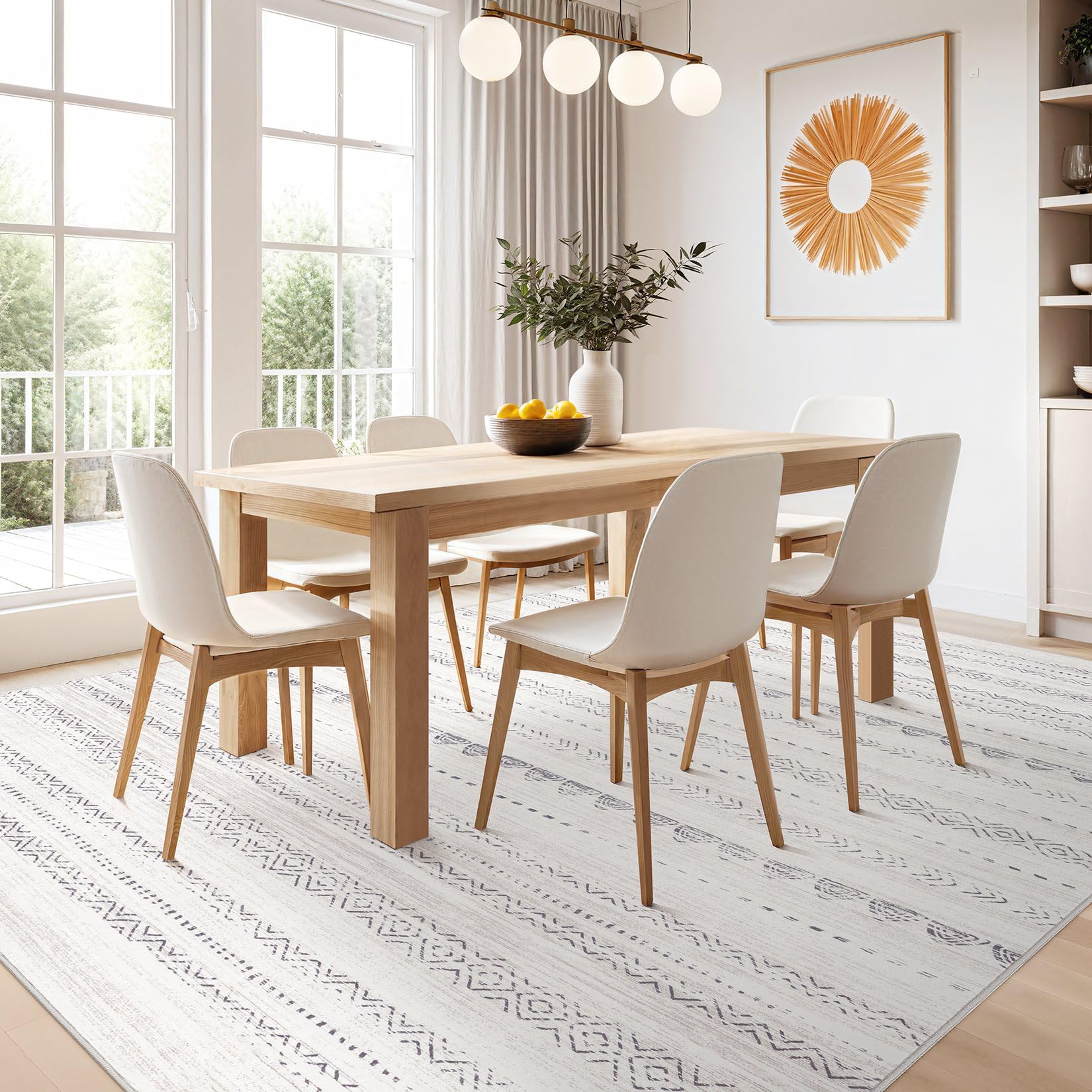 Nakagishi area rug durable weave with reinforced edge design