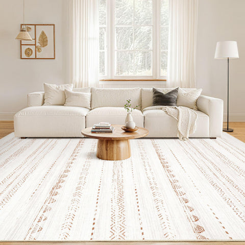 Nakagishi area rug Moroccan pattern detail adds visual interest