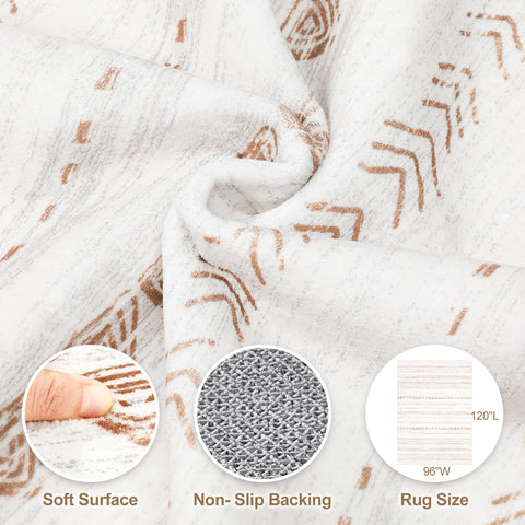 Nakagishi area rug moroccan pattern adds stylish room accent.