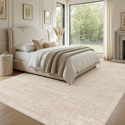 Nakagishi dining-room rug defining the dining area elegantly.