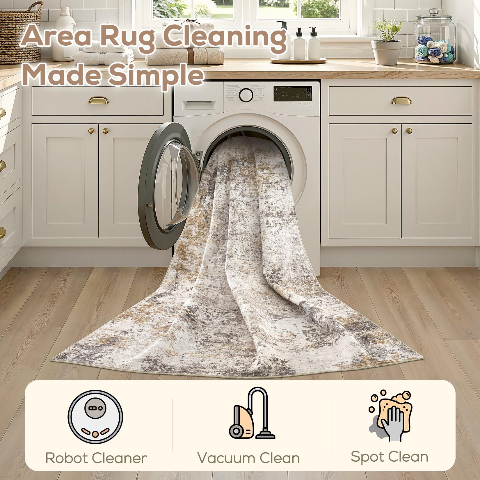 Nakagishi durable edge rug demonstrates fray resistance in high-traffic living spaces.