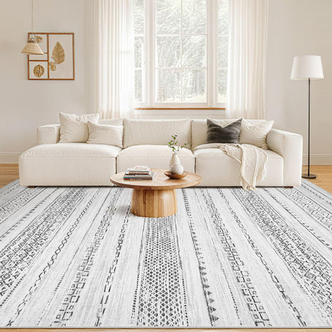 Nakagishi rug with non-slip backing stays secure on smooth floors.