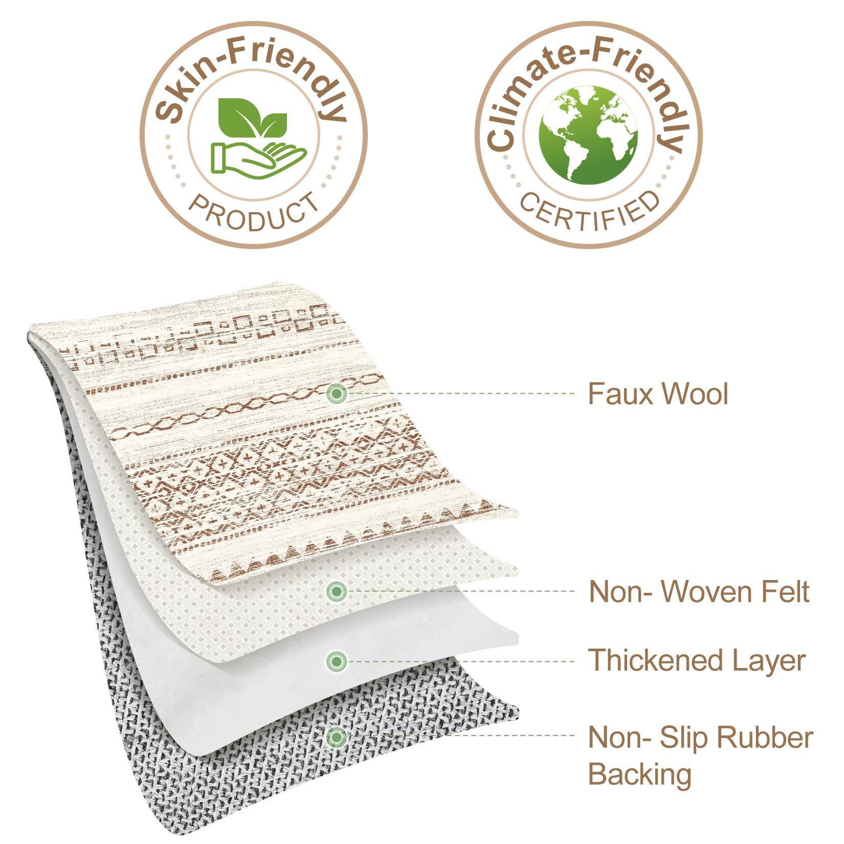 Nakagishi stain-resistant carpet stays cleaner with quick wipe-down.