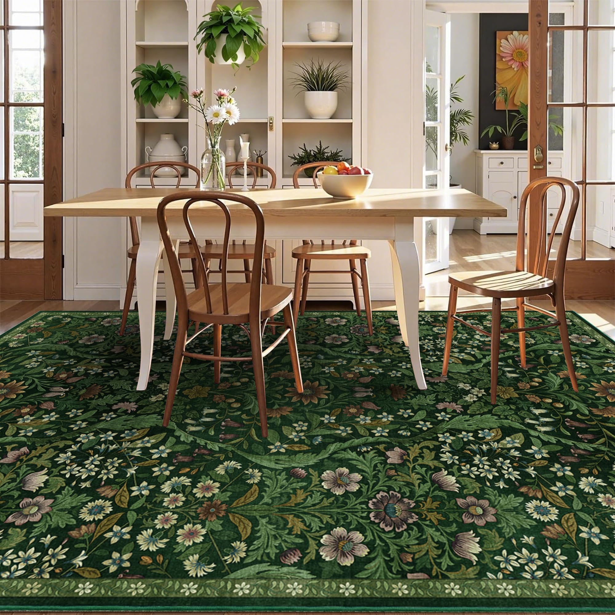 NakedCloud 5x7 rug with non-slip backing visible for safety