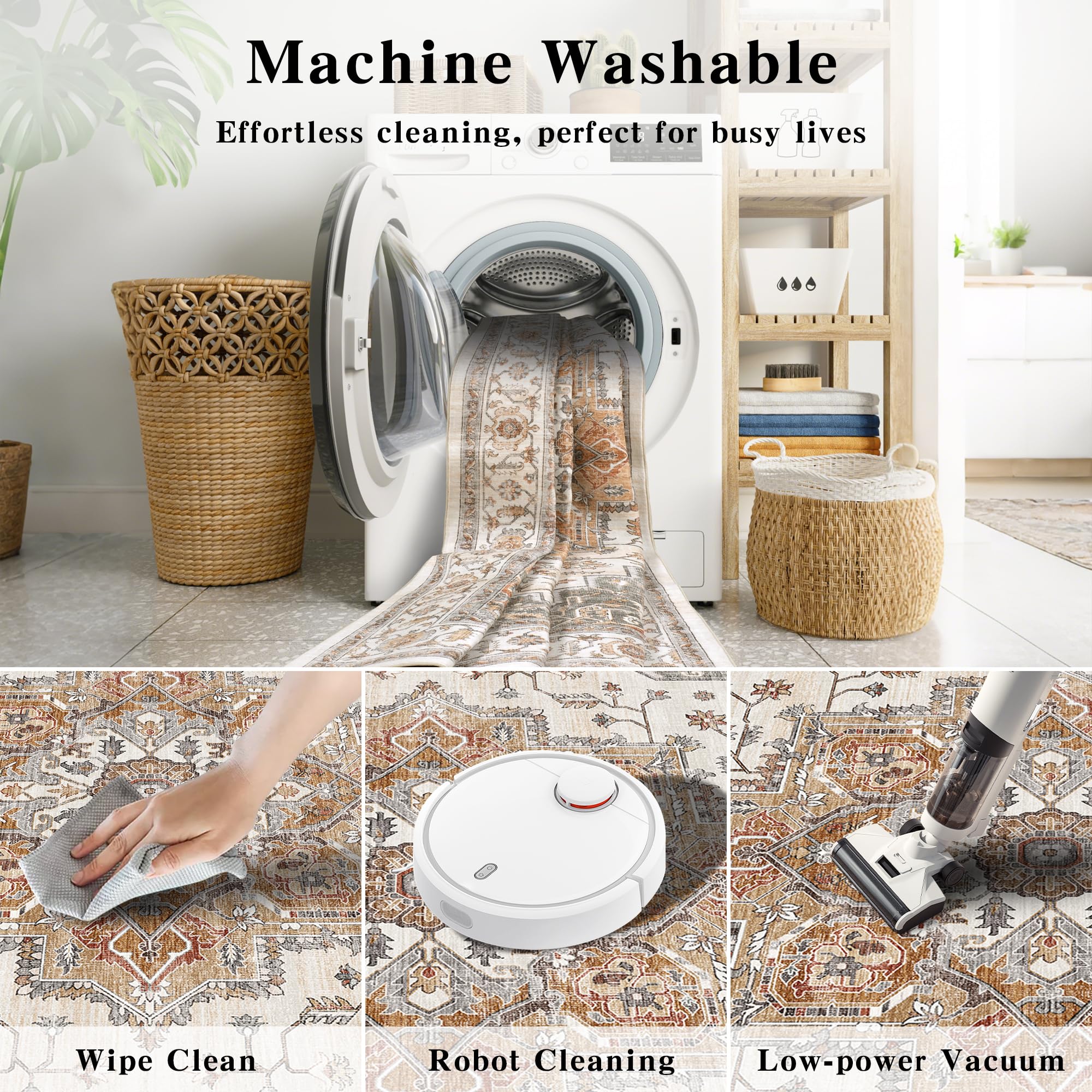 NakedCloud machine-washable design enables simple cleanup after spills.