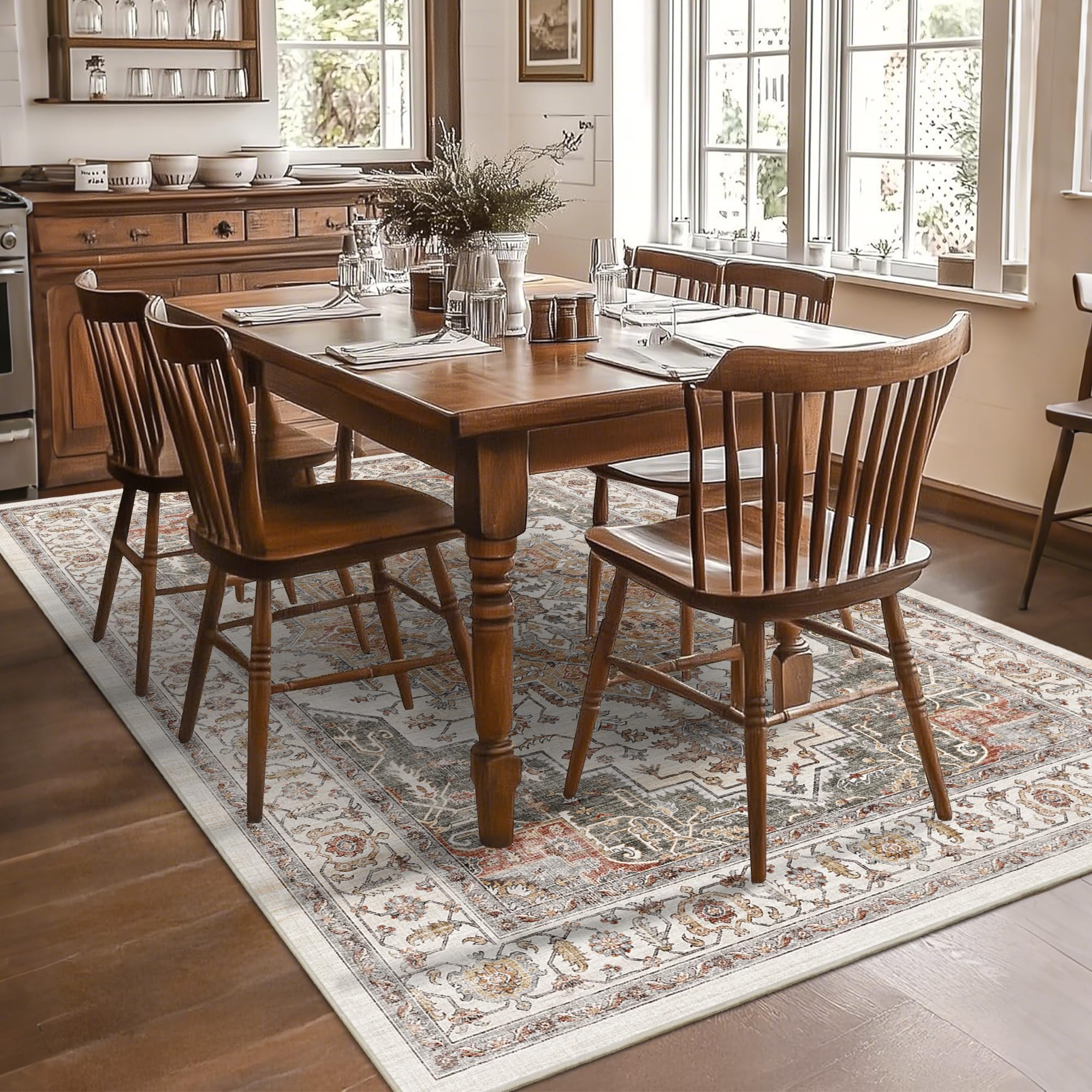 NakedCloud non-slip back keeps the rug securely in place on smooth floors.