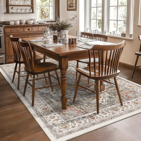 NakedCloud non-slip back keeps the rug securely in place on smooth floors.
