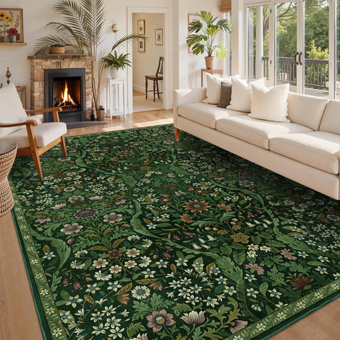 NakedCloud rug with non-slip backing reduces shifting in dining spaces
