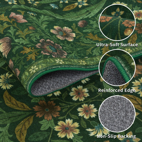 NakedCloud soft low-pile faux wool rug adds plush underfoot comfort