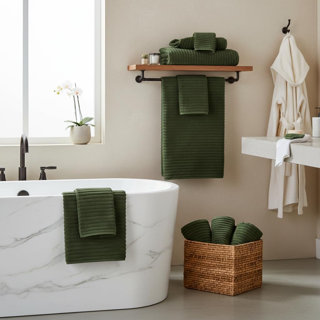 Nalivo 3D stripe microfiber towels deliver soft touch and high absorbency