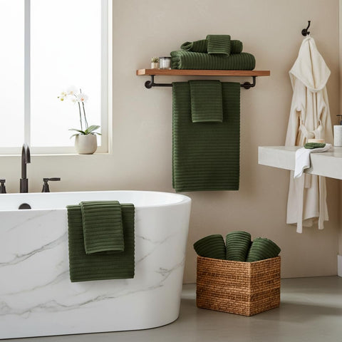 Nalivo 3D stripe microfiber towels deliver soft touch and high absorbency