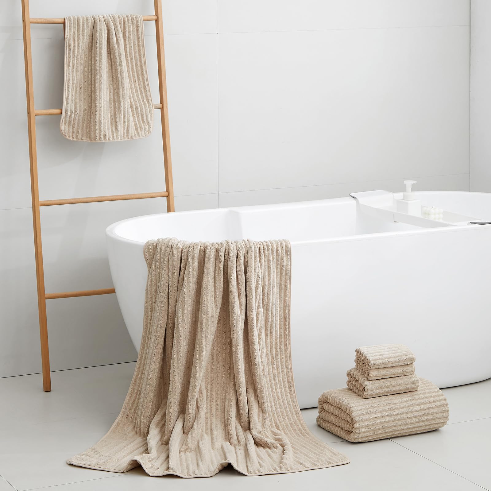 NALIVO oversized bath sheet 40x80 offering full-body coverage and quick-dry softness