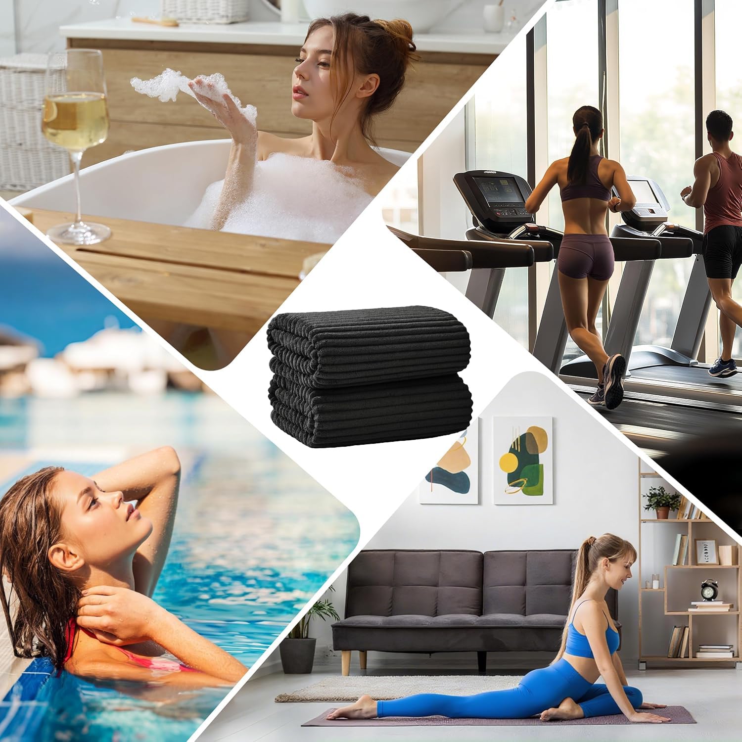 NALIVO vacuum-packed towel delivery ready for eco-friendly shipping