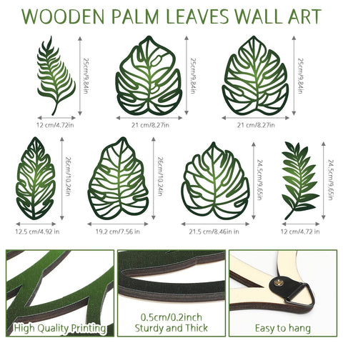 Namalu wooden Monstera wall art showcases realistic 3D engraving for natural charm