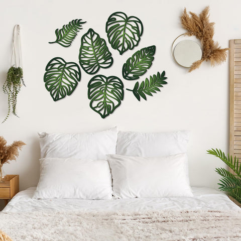 Namalu green palm leaf decor brings a tropical vibe to any room