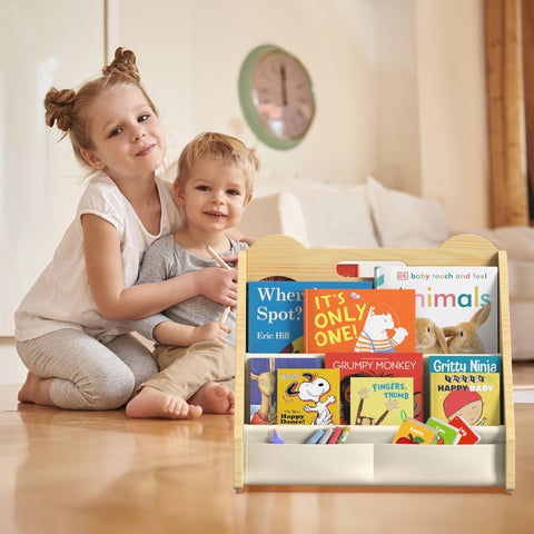 NANATI child-height shelf helps kids reach favorites easily.