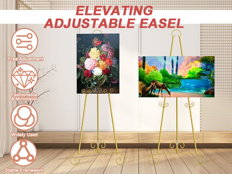 Nandae floor standing easel blends presence with portability for events