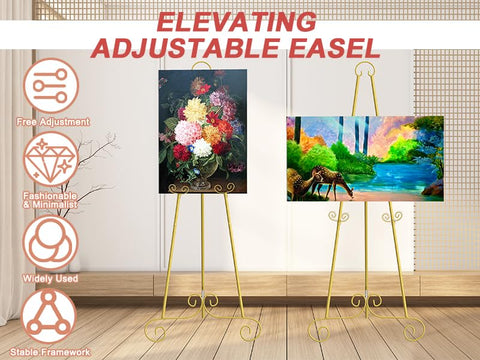 Nandae floor standing easel blends presence with portability for events