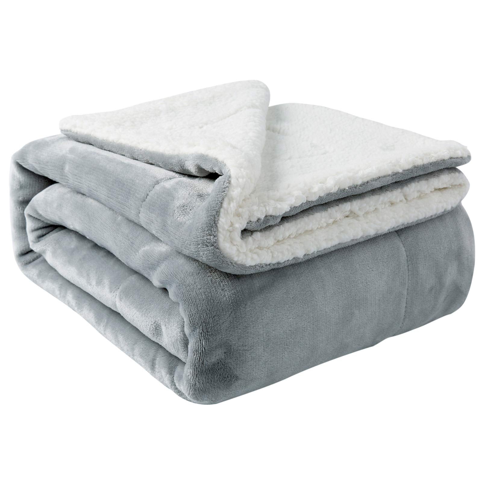 NANPIPER Sherpa Blanket top soft fleece offers cozy warmth for sofas and beds.